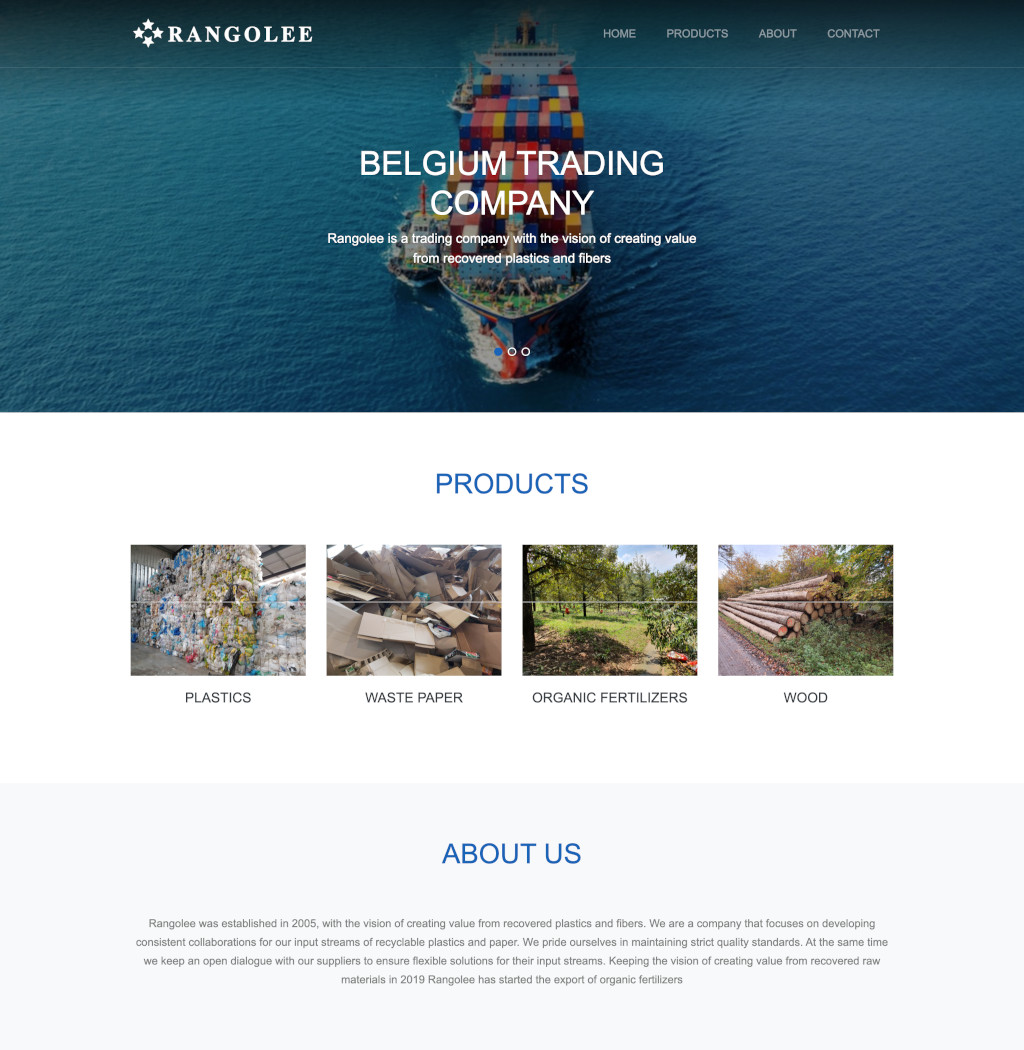 Rangolee website preview