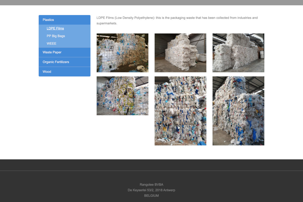 Recovered fibers product section